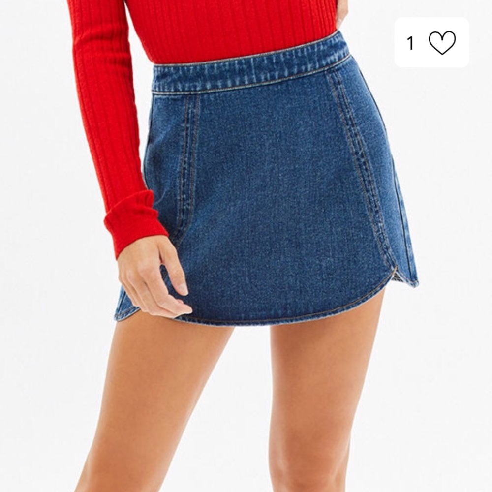 Pacsun denim high-waisted skirt